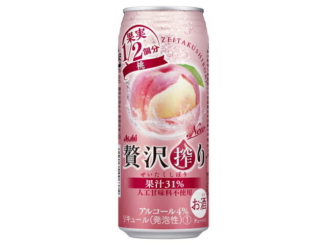 アサヒビール 贅沢搾り桃缶５００