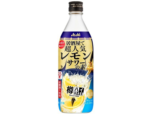 アサヒビール 樽ハイレモン２５度　瓶　５００ｍｌ