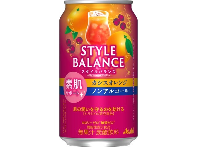 アサヒ スタイルバランス素肌サポ カシスオレンジノンアル缶 350ml