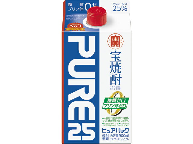 宝 甲類25° ピュアパック 紙パック 900ml