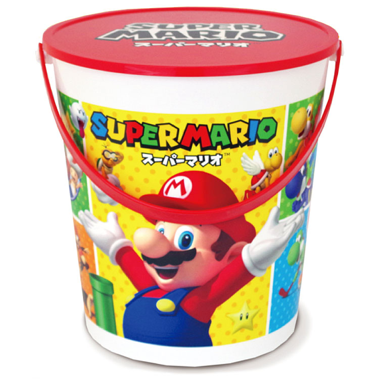 スーパーマリオ　お菓子入りバケツ