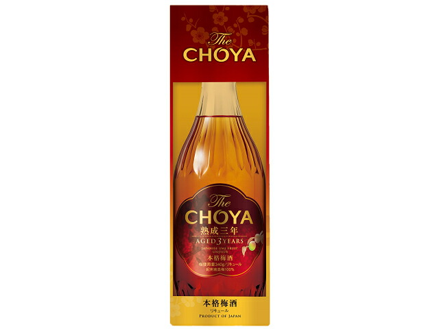 チョーヤ梅酒 The CHOYA 熟成3年 金 化粧箱入り 700ml