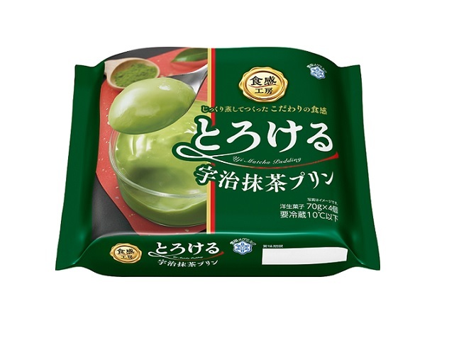 雪印メグミルク 食感工房 とろける宇治抹茶プリン 70gX4