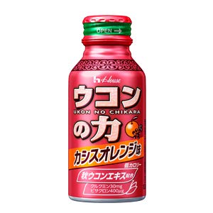 ハウスウェルネスフーズ ウコンの力 カシスオレンジ味 ボトル缶 100ml