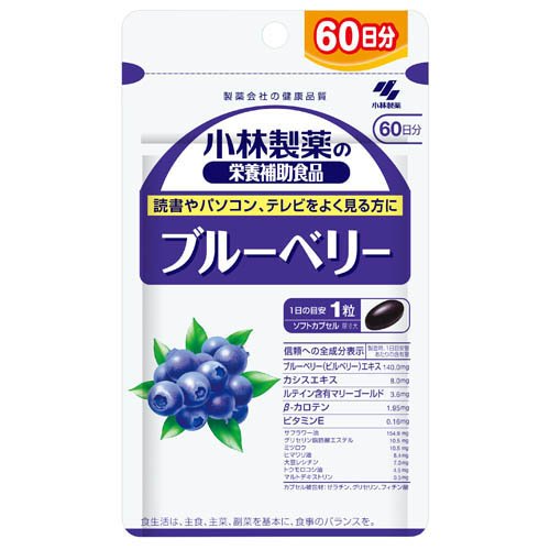 ブルーベリー 約60日分  読書やパソコン、テレビをよく見る方へ 目のサプリ(60粒入り)