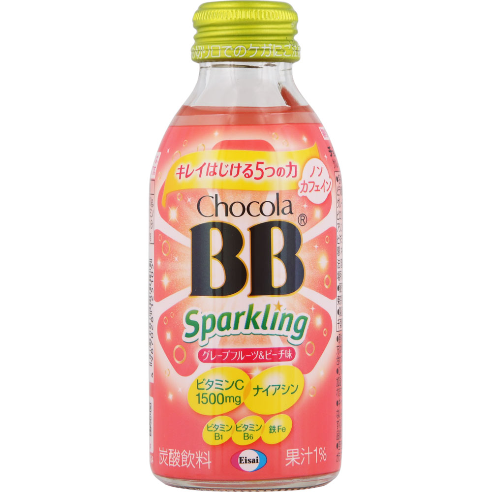 チョコラBB スパークリング グレープフルーツ＆ピーチ味(140mL)