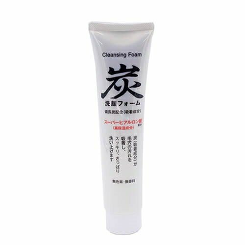 スタイルジャパン 炭洗顔フォーム 150g 白 STJ01053 毛穴ケア うるおい スッキリ スキンケア ミネラル ヒアルロン酸 スキンケアアイテム 炭 MADE IN JAPAN