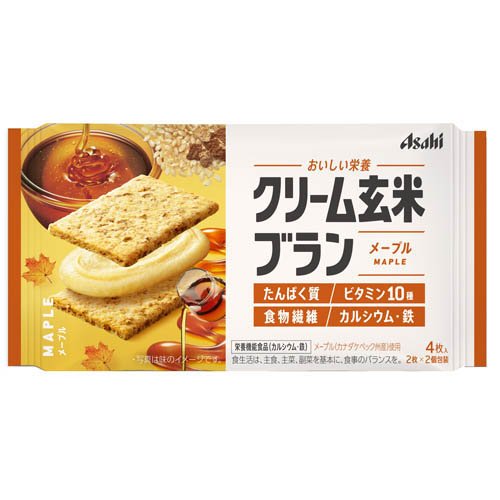 クリーム玄米ブラン メープル(4枚(2枚×2個包装))