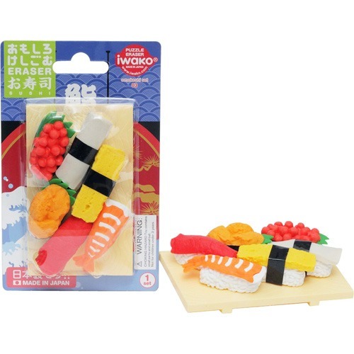 ブリスターパック おもしろ消しゴム お寿司(1セット)