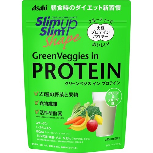 スリムアップスリムシェイプ グリーンベジズ イン プロテイン(225g)