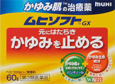 かゆみ肌の治療薬 ムヒソフトGX 60g