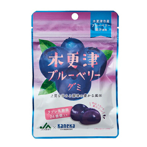 カネカ食品 フルーツグミ 木更津ブルーベリーグミラブレ乳酸菌入 40g