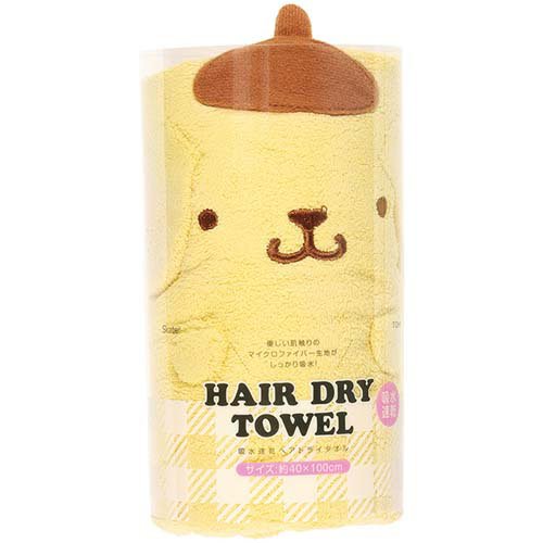 TOH1吸水速乾ヘアドライタオル ポムポムプリン(1個)