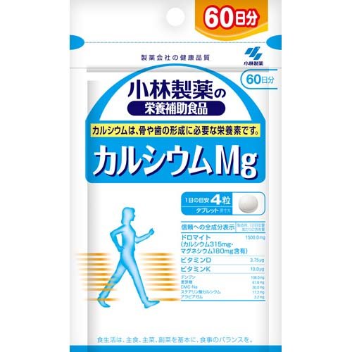 小林製薬の栄養補助食品 カルシウムMg(240粒入(約60日分))