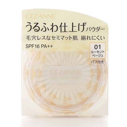 セザンヌ うるふわ仕上げパウダー 01 ルーセントベージュ(5.0g)