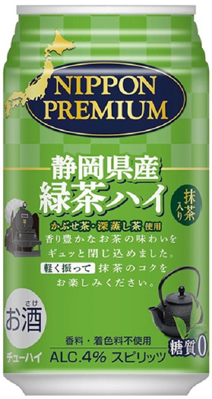 合同酒精 ＮＩＰＰＯＮ　ＰＲＥＭＩＵＭ　静岡県産緑茶ハイ