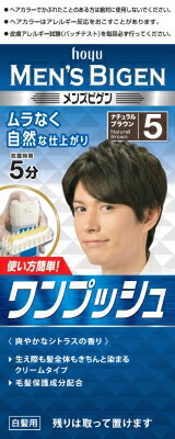 メンズビゲン ワンプッシュ 5 ナチュラルブラウン 80g