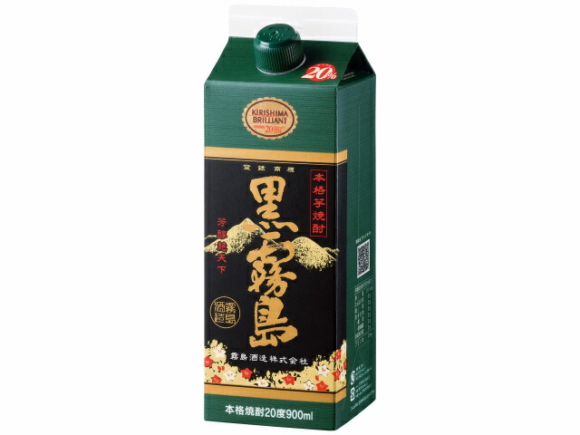 霧島酒造 スリムパック黒霧島　２０％　０．９Ｌ　イモ