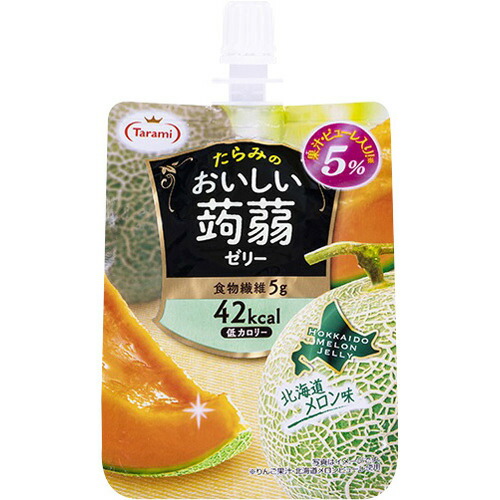 たらみ おいしい蒟蒻ゼリー 北海道メロン味 150g