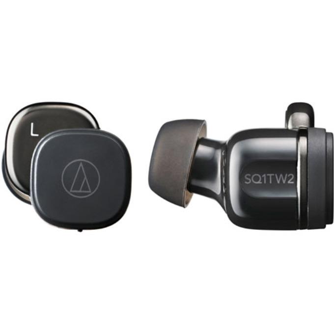 audio-technica ワイヤレスイヤホン ATH-SQ1TW2 BKの商品画像