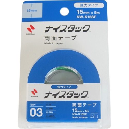 ニチバン ナイスタック 両面テープ 強力タイプ 15mm NW-K15SF(1コ入)
