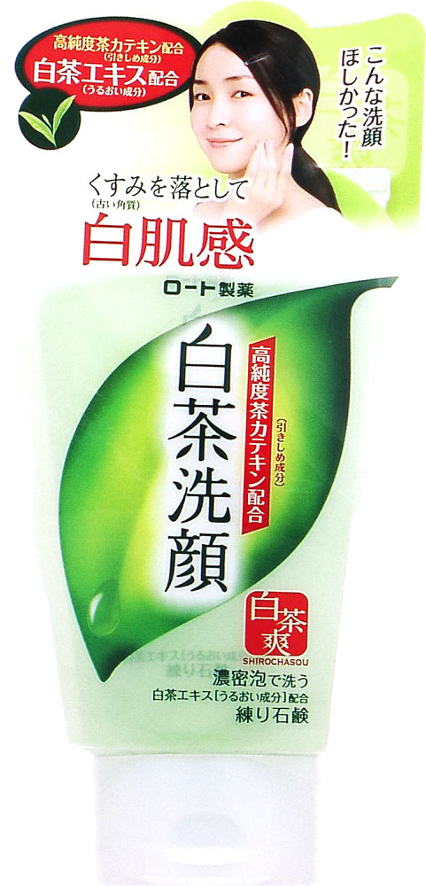 白茶爽 白茶洗顔 練り石鹸 120g
