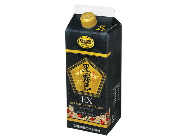 霧島酒造 スリムパック　黒霧島ＥＸ　２５％　０．９Ｌ　イモ