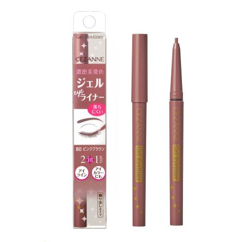 セザンヌ ジェルアイライナー 80 ピンクブラウン 0.1g