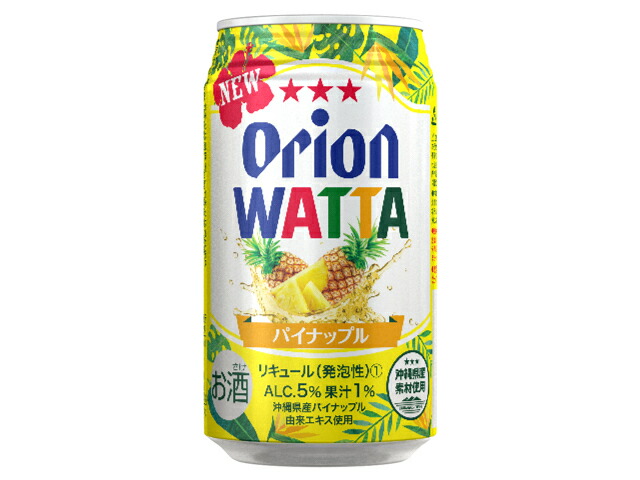 オリオンビール ＷＡＴＴＡ　パイナップル　缶３５０ｍｌ