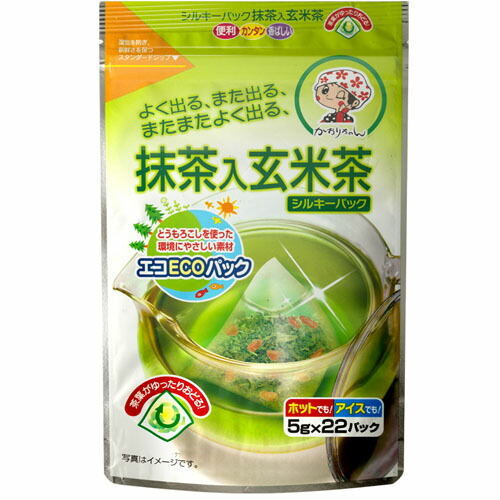 宇治森徳 かおりちゃん 抹茶入玄米茶シルキーパック 5gX22袋
