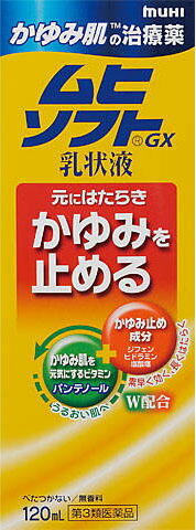 かゆみ肌の治療薬 ムヒソフトGX乳状液 120ml