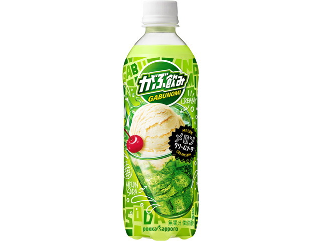 ポッカサッポロフード＆ビバレッジ がぶ飲みメロンクリームソーダ５００Ｐ　Ｔ