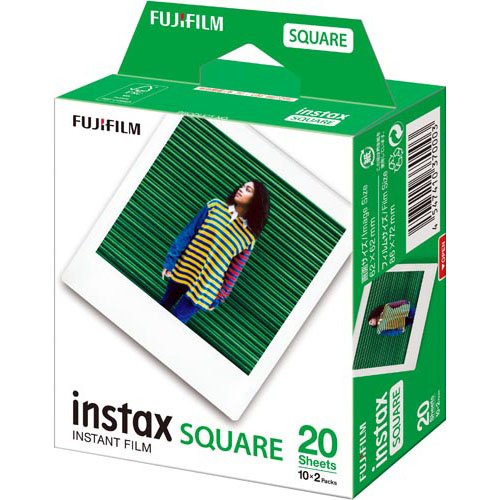 富士フイルム スクエアフィルム 2本パック INSTAX SQUARE WW 2(10枚入*2)