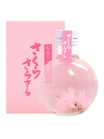 やたがらす さくらさらさら 丸瓶 180ml