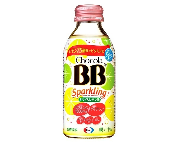 エーザイ チョコラBBスパークリング キウイ&レモン味 140ml