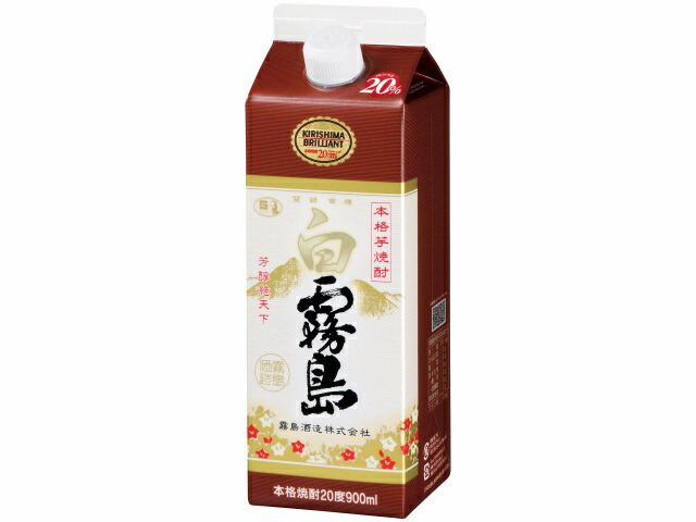 霧島酒造 スリムパック白霧島　２０％　０．９Ｌ　イモ