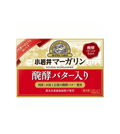 小岩井乳業 マーガリン 醗酵バター入り 180g
