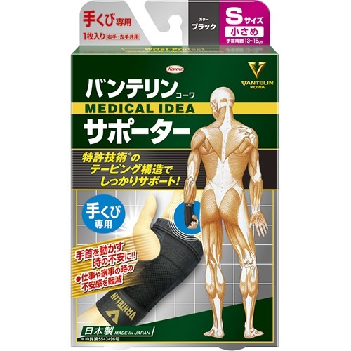 バンテリンコーワ サポーター 手くび専用小さめ