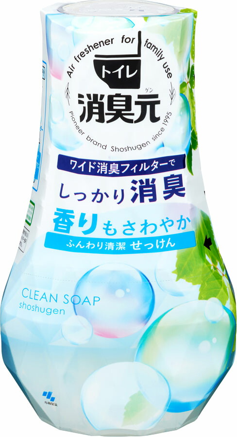 トイレの消臭元 ふんわり清潔せっけん 400ml