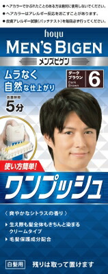 メンズビゲン ワンプッシュ 6 ダークブラウン 80g