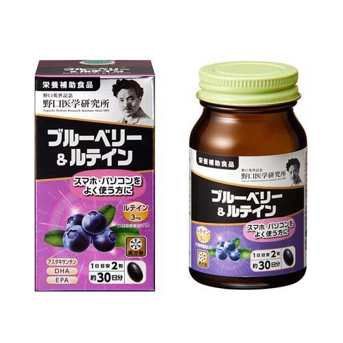 野口医学研究所 ブルーベリー＆ルテイン サプリ(60粒入)