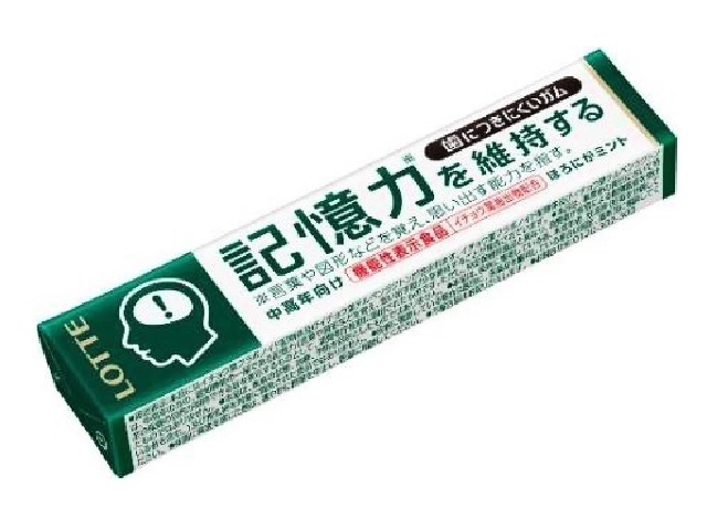 ロッテ 歯につきにくいガム 粒 記憶力を維持するタイプ 14粒