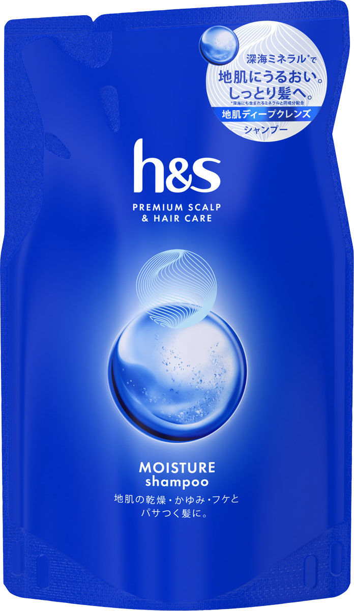 h&s モイスチャー シャンプー つめかえ 315ml