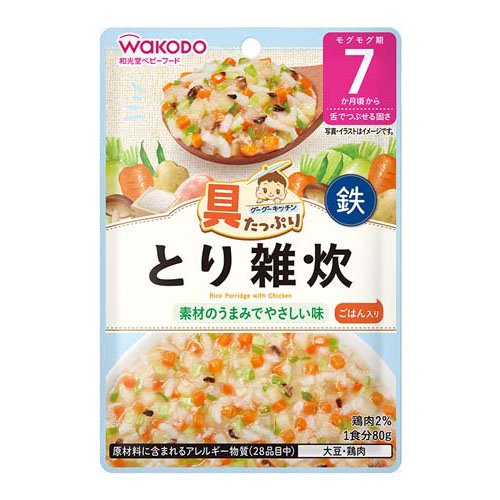 和光堂 具たっぷりグーグーキッチン とり雑炊 80g