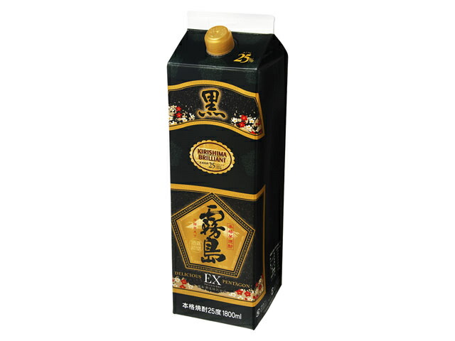 霧島酒造 チューパック黒霧島ＥＸ　２５％　１．８Ｌ　イモ