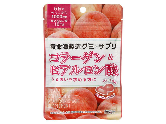養命酒製造 グミXサプリ コラーゲン&ヒアルロン酸 40g