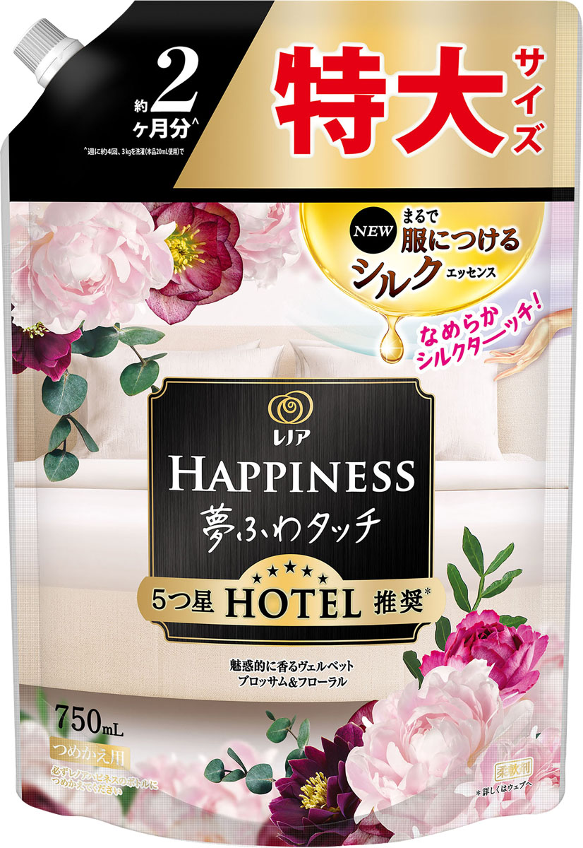 レノアハピネス夢ふわタッチ魅惑的に香るヴェルベットブロッサム&フローラル詰替用特大サイズ