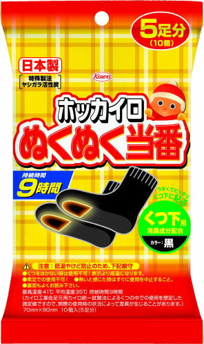 ホッカイロ ぬくぬく当番 くつ下用 5足分