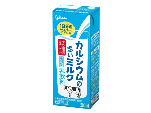 グリコ カルシウムの多いミルク 200ml