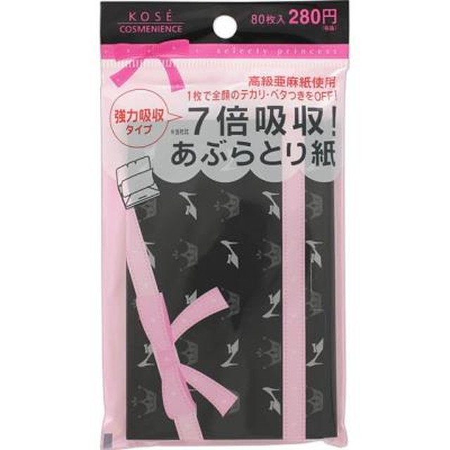 selecty(コンビニックセレクティ)  プリンセス 強力あぶらとり紙 80枚入